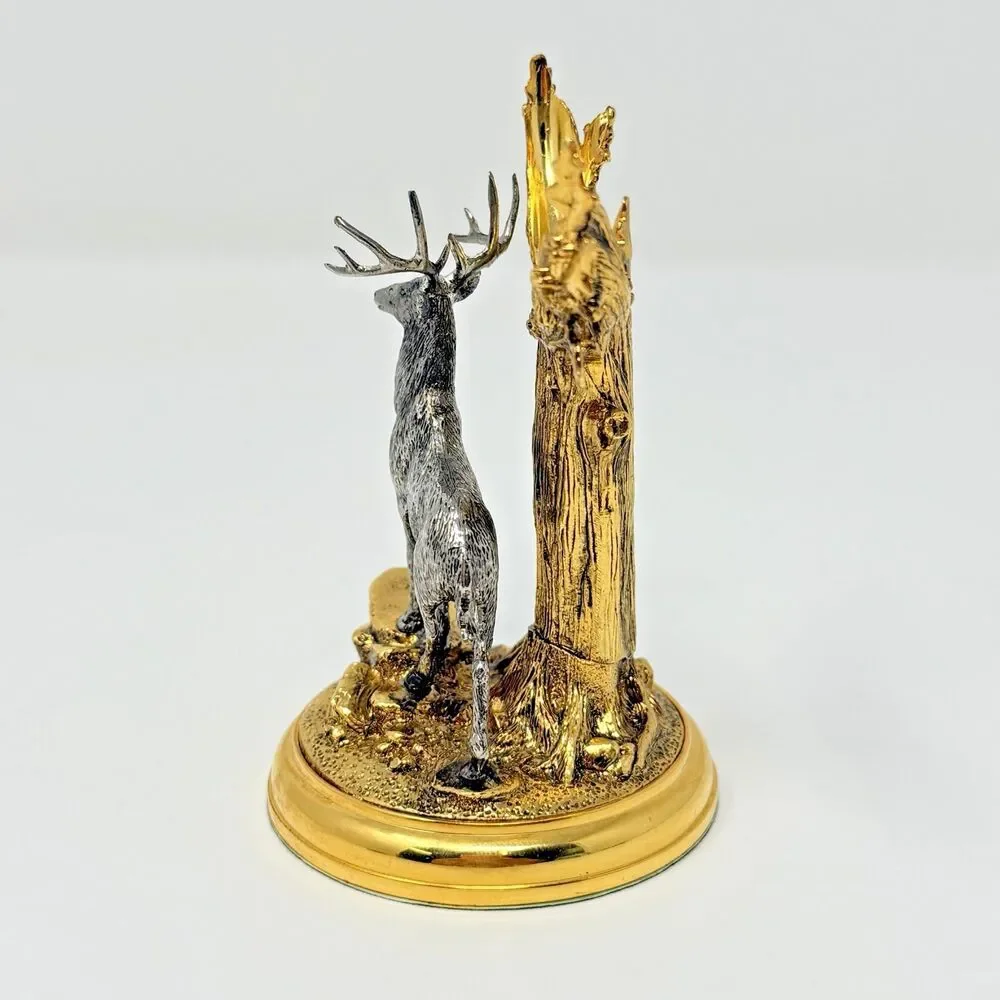 Franklin Mint Official 10 Point Buck Pocket Watch Display Stand Rick Fields